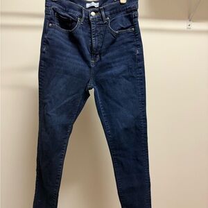 LOFT petite Blue High Rise Jeans